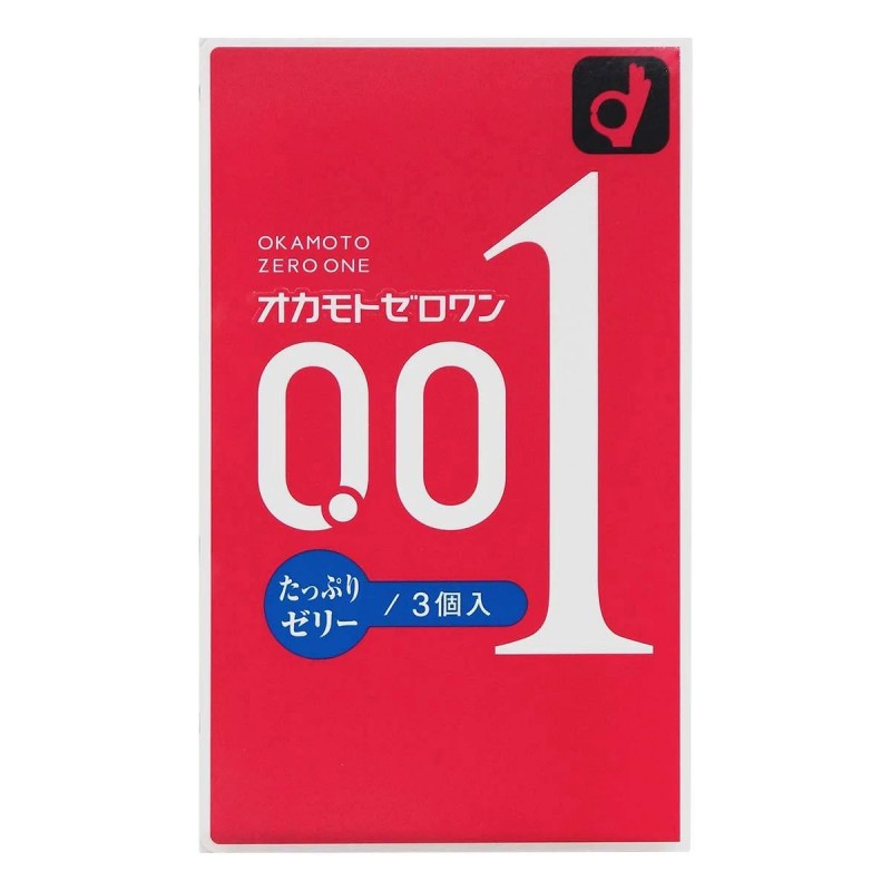 ポリウレタン製コンドーム OKAMOTO Zero One 0.01 Rich Jelly 3個入り