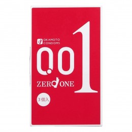 Polyurethane condoms OKAMOTO Zero One 0.01 (3 pcs)