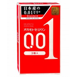 Polyurethane condoms OKAMOTO Zero One 0.01 (3 pcs)