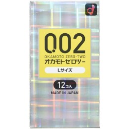 Prezerwatywy OKAMOTO 0.02 Large size 12 Szt