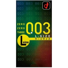 Condones de látex OKAMOTO 003, talla grande, 10 unidades