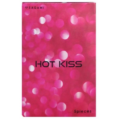 Lateksa prezervatīvi SAGAMI HOT KISS (Warm Moisture Jelly) 5 gab