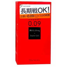 Προφυλακτικά λατέξ SAGAMI 0.09mm Dot 10 τμχ