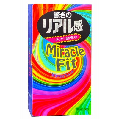 Latex condoms SAGAMI Miracle Fit 10 pcs