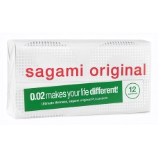 Polyurethan-Kondome SAGAMI Original 0.02, 12 Stück