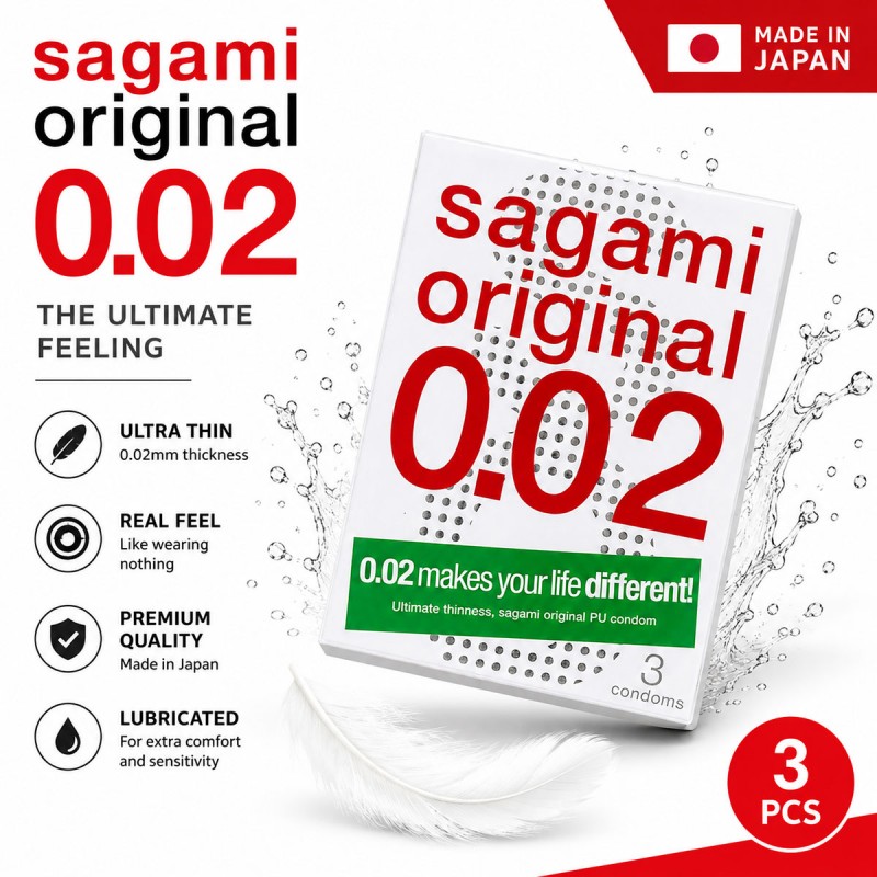 ポリウレタン製コンドーム SAGAMI Original 0.02 3個入り