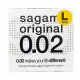 Preservativos de poliuretano SAGAMI Original 0.02 L-Size (Tamanho Grande) 1 unidade