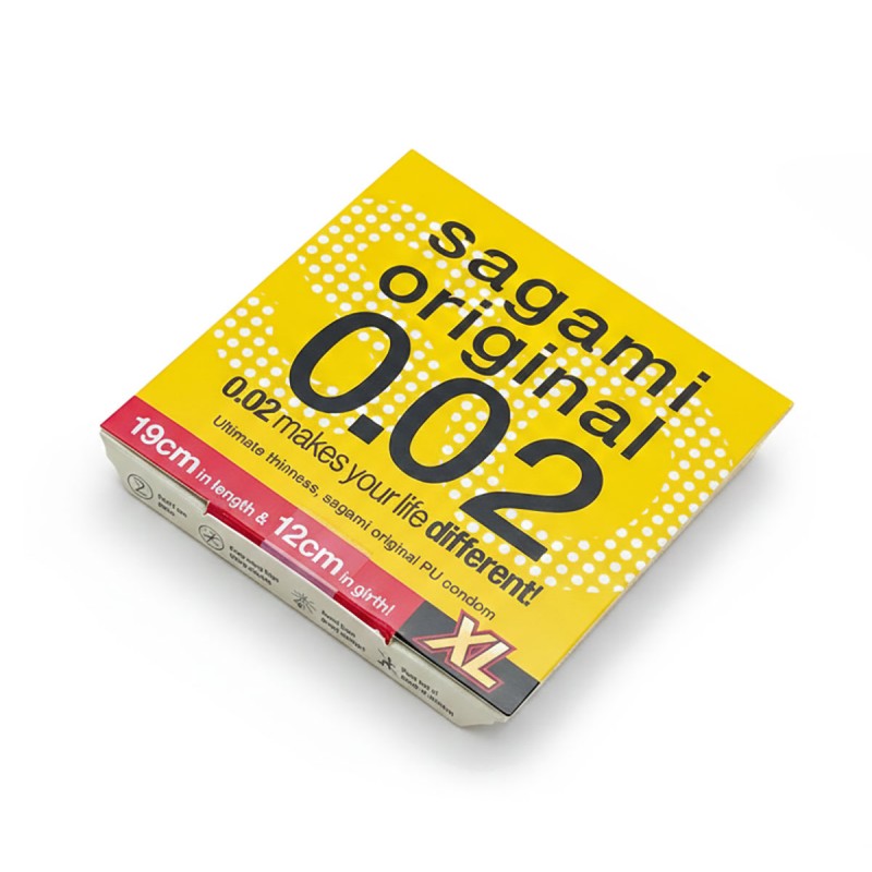 Preservativos de poliuretano SAGAMI Original 0.02 XL-Size (de tamanho maior) 1 unidade
