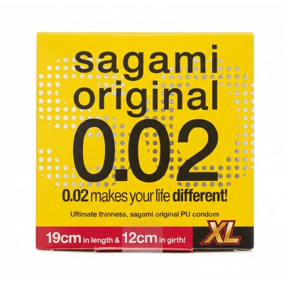 Polyurethane Condoms SAGAMI Original 0.02 XL-Size (Enlarged) 1 pcs ⭐️ SAGAMI Original ⭐️ japancondoms.com Polyurethane Condoms SAGAMI Original 0.02 XL-Size (Enlarged) 1 pcs ⭐️ SAGAMI Original ⭐️ japancondoms.com