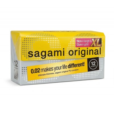 Polyurethane Condoms SAGAMI Original 0.02 XL-Size (Enlarged) 12 pcs ⭐️ SAGAMI Original ⭐️ japancondoms.com Polyurethane Condoms SAGAMI Original 0.02 XL-Size (Enlarged) 12 pcs ⭐️ SAGAMI Original ⭐️ japancondoms.com