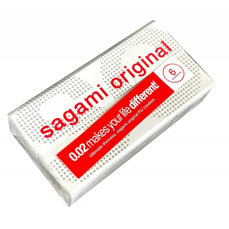 Polyurethan-Kondome SAGAMI Original 0.02, 6 Stück